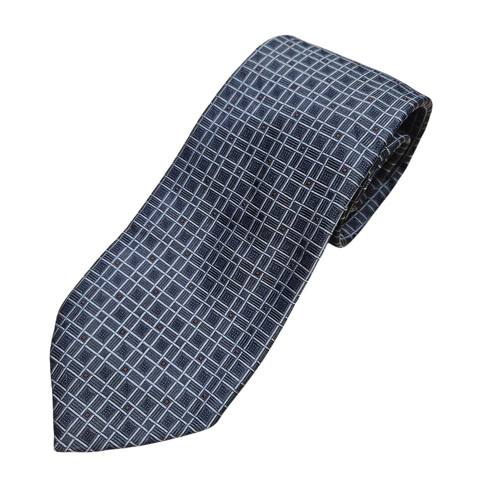 VTG Marc Pendleton for Nordstrom All Silk Italian Made Tie 58" Geometric Office